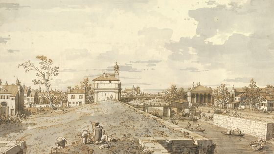 Le canal Brenta de Padoue (1740-1743) par Canaletto (1697-1788) - Getty Images