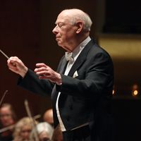 Le chef d'orchestre Bernard Haitink