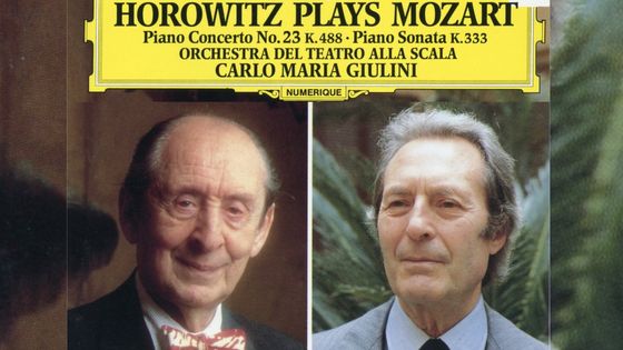 Horowitz joue Mozart : Concerto pour piano n° 23 K. 488, Sonate pour piano K. 333. Orchestre du Théâtre de la Scala de Milan, Carlo Maria Giulini - Deutsche Grammophon
