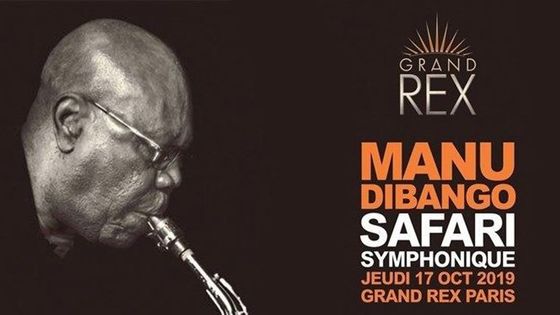 Affiche Manu Dibango au Grand Rex