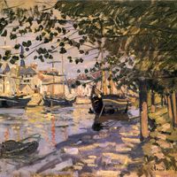 La Seine à Rouen (toile conservée au musée de l'Hermitage à Moscou)