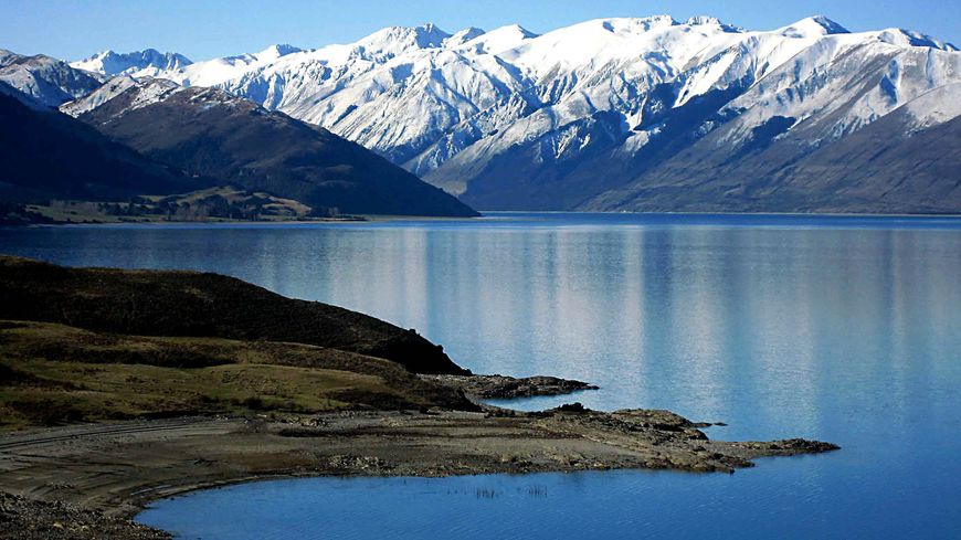 Le lac Tekapo en Nouvelle-Zélande à côté duquel l'historienne Jennifer Heuer s'est retrouvée bloqué durant le confinement lié à la COVID 19