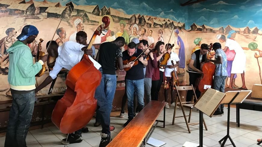Le Quatuor Ebène et les élèves de Ghetto Classics