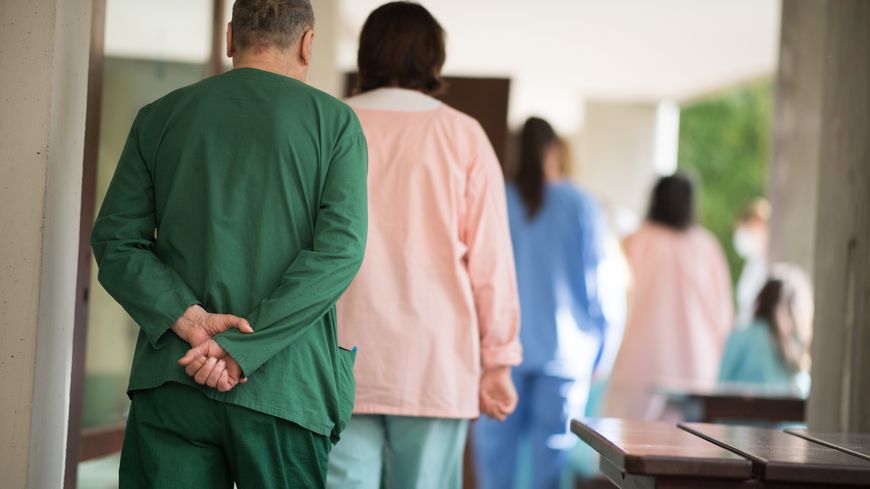 Dans l’établissement public de santé mentale de Ville-Evrard, à Bondy, le 7 mai 2020.