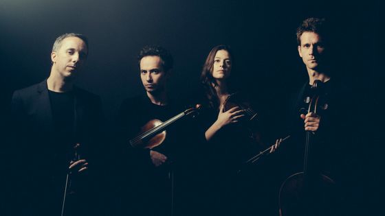 Le Quatuor Ebène : Pierre Colombet & Gabriel Le Magadure (violons), Marie Chilemme (alto), Raphaël Merlin (violoncelle) - Julien Mignot
