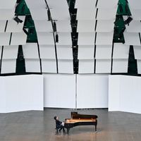Le pianiste Dmitry Sin au festival de la Roque d'Anthéron, lors de l'édition 2019