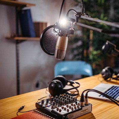 Un studio de podcasts (illustration)