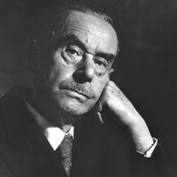 L’écrivain allemand, Thomas Mann (1875 - 1955)
