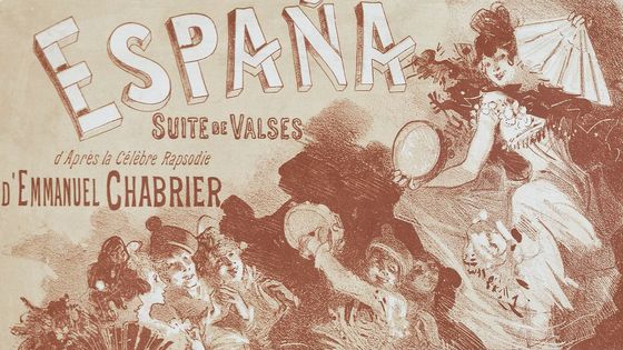 Couverture de partition d'Espana (1883) de Waldteufel d'après l'oeuvre originale d'Emmanuel Chabrier, © Getty Images - Getty Images