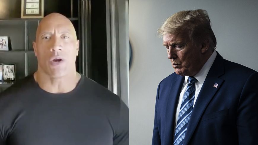 Capture d'écran vidéo Twitter de Dwayne Johnson / Jabin Botsford de The Washington Post