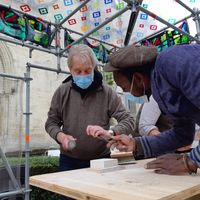 Des ateliers pour découvrir le futur chantier de reconstruction de la flèche de la basilique de Saint-Denis