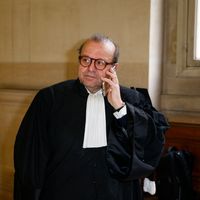 Photo de l’avocat Hervé Temime prise le 2 mars 2018 à Paris.