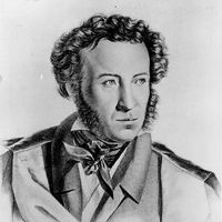 Alexander Pushkin (1799-1837), Russian poet.