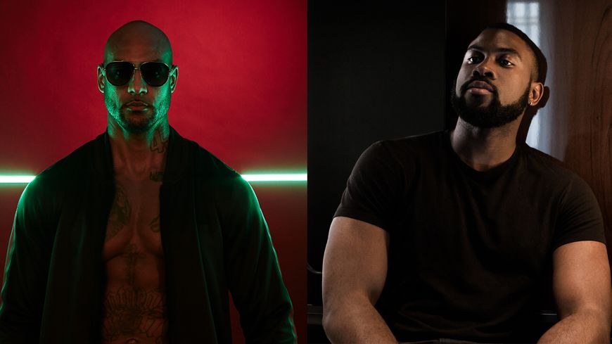 Booba (Nicolas Rivals) & Damso (DR)