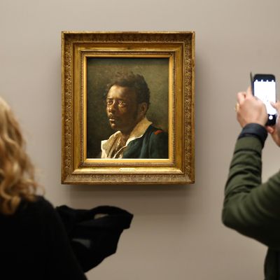 "Etude d'homme, d'apres le modele Joseph" (d'après le modèle Joseph, circa 1818-1819) de Theodore Gericault / exposition "Le modèle noir : de Gericault à Matisse" - Musée d'Orsay