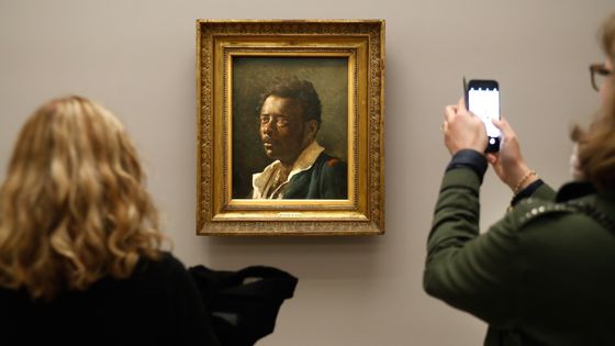 "Etude d'homme, d'apres le modele Joseph" (d'après le modèle Joseph, circa 1818-1819) de Theodore Gericault / exposition "Le modèle noir : de Gericault à Matisse" - Musée d'Orsay ©AFP - FRANCOIS GUILLOT