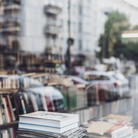 La devanture d'une librairie