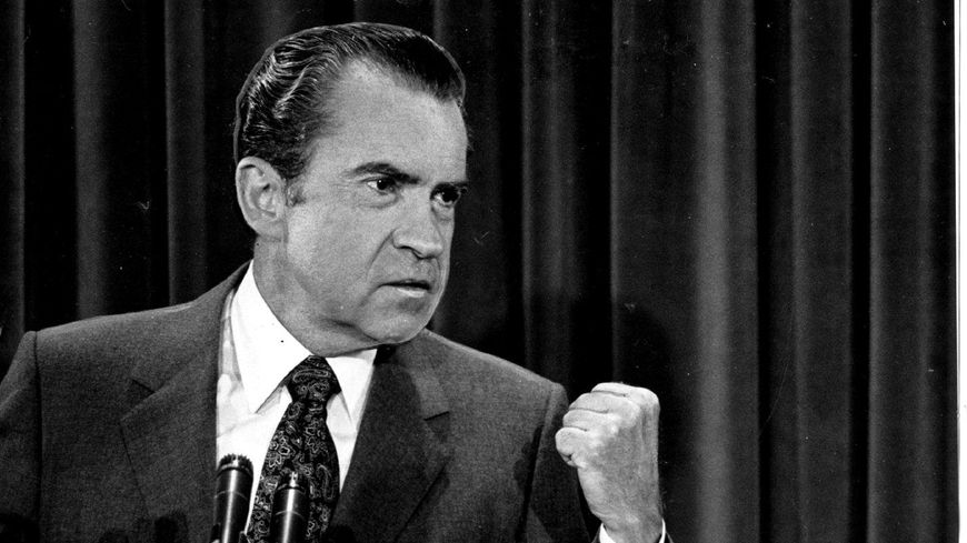 Le président américain Richard Nixon en 1971 : "We are all Keynesians now !"