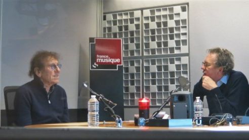 France Musique, studio 361... Alain Souchon & Benoît Duteurtre ©Radio France - Annick Haumier / RF