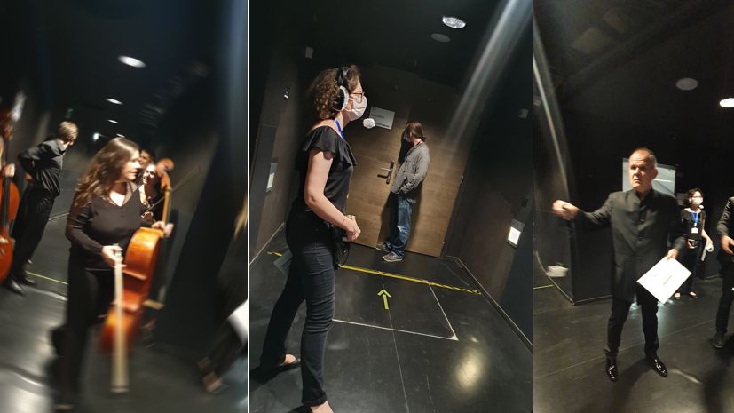 François-Xavier Roth dans les coulisses avant le concert de reprise post-Covid / Auditorium de Radio France - 25/06/2020