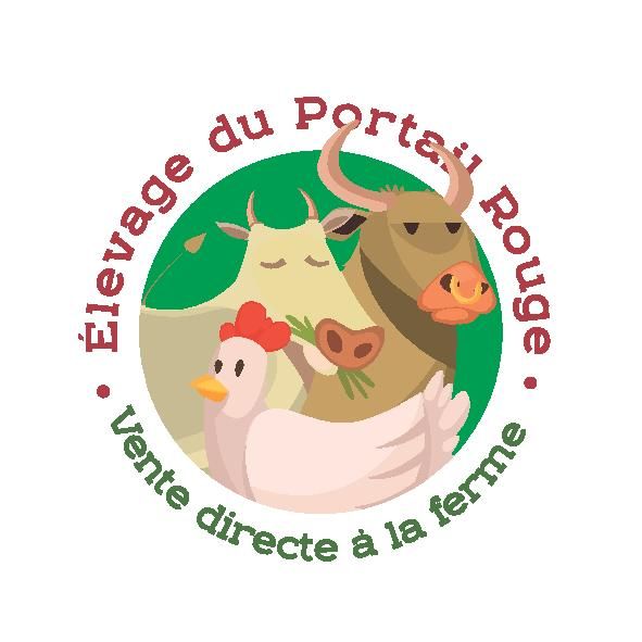 Logo de la ferme du Portail Rouge à Saint-Martin-de-Bernegoue