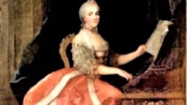 Victoire de France (1733–1799) jouant du clavecin, au centre de la vie musicale, plus de trois siècles en Europe (détail) - Anne Baptiste Nivelon (1754–1771)