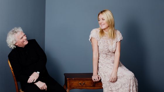 Magdalena Kožená, mezzo-soprano et Sir Simon Rattle, chef d'orchestre et pianiste - Photo by Julia Wesely / PentaTone Classics