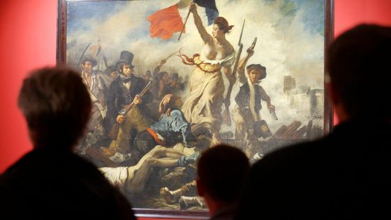 La liberté guidant le peuple - tableau d'Eugène Delacroix (huile sur toile peinte en 1830). ©Maxppp - © Jean Marc LOOS / PHOTOPQR / L'ALSACE