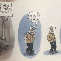 Planche extraite du Syndrome du prisonnier (coll. Les petits riens), 2007 .