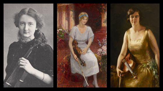Kathleen Parlow (1890 - 1963), Cecilia Hansen (1897 - 1989) et Isolde Mengès (1893 - 1976) - NB / Ilja Repin / James P. Barraclough