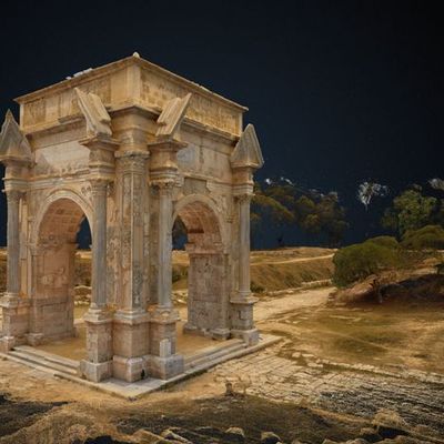 Visuel de l'exposition « Bâtir un Empire. Une exploration virtuelle des mondes romains » Du 20 décembre 2019 au 8 mars 2020 au musée de la Romanité à Nîmes