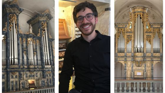 Le grand-orgue, Antonio Garcia et l'orgue de chœur Bossard-Kuhn - Benjamin François
