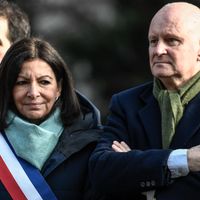 Christophe Girard et Anne Hidalgo en janvier 2020
