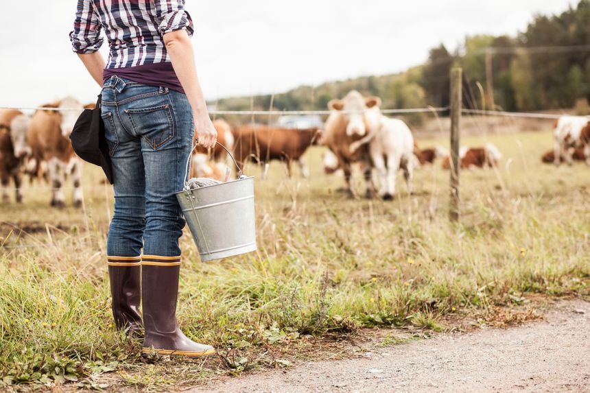 Une agricultrice