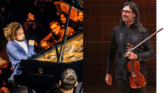 Le pianiste Daniil Trifonov et le violoniste Leonidas Kavakos ©Getty - Photos by Stefan Hoederath/Redferns, et Hiroyuki Ito