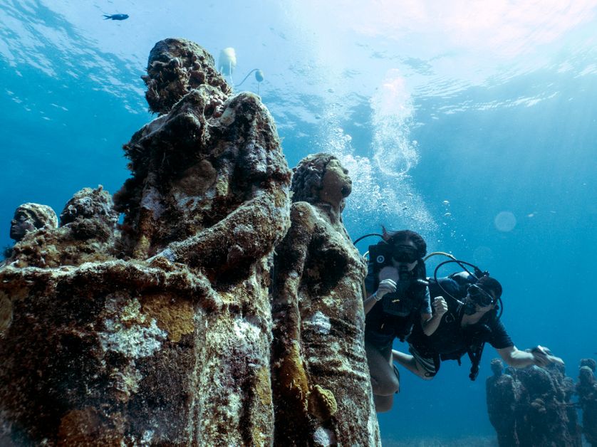 Le Musée d'art contemporain sous-marin de Cancun, une Atlantide écologique