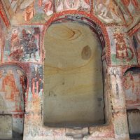 Cappadoce, Çavuşin, Église du Grand Pigeonnier (ou de Nicéphore Phocas), v. 965