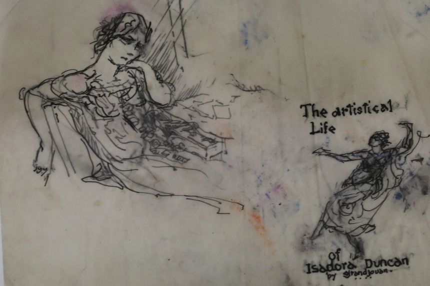 Exposition "Isadora Duncan dansant" par Jules Grandjouan au Musée d'arts de Nantes (France) du 17 janvier au 29 avril 2019