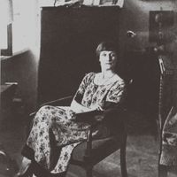 La poète russe Anna Akhmatova (1889-1966)
