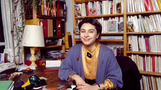 Nathalie Heinich dans son bureau en 1992 ©Getty - Louis Monier