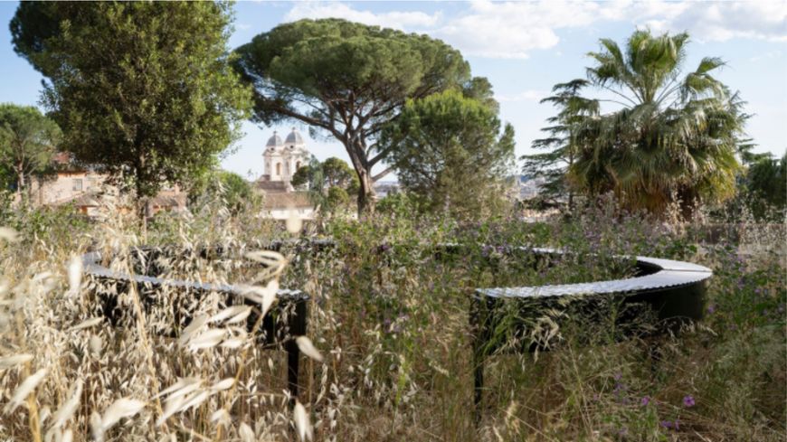 Le Métallophone de Bastien David dans le Bosco de la Villa Médicis à Rome