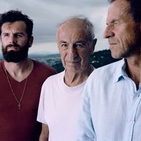 Alexis, Paul et Thierry. Photographie de l'exposition Hexagone.