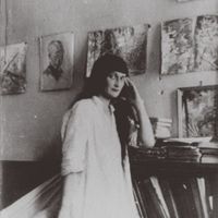 Portrait de la poète russe Anna Akhmatova
