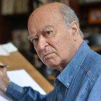 George Wolinski à son domicile en 2014