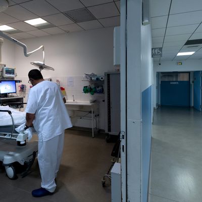 Service des urgences de l'hôpital Delafontaine à Saint-Denis (93) le 17 juillet 2020