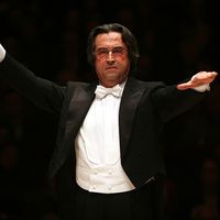 Le Chef d'orchestre Riccardo Muti a dirigé la 9ème Symphonie de Beethoven au Festival de Salzbourg le 15 août.