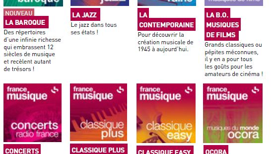 Les 8 radios thématiques de France Musique