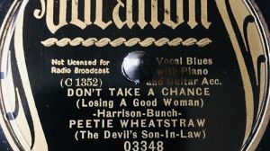 l’étiquette d’un disque de Peetie Wheatstraw, auto-proclamé « gendre du diable ». Collection privée Mike Gann