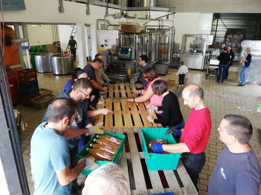 Chaîne d'embouteilage de Doré de Gâtine