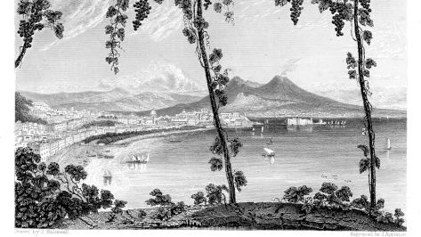 La baie de Naples vue de l'Ouest, gravure ©Getty - duncan1890